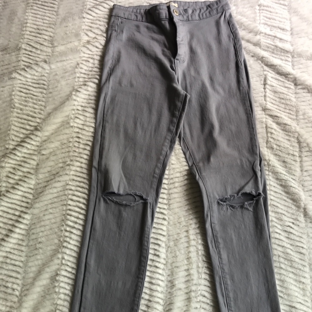 Forever 21 High waisted size 27  grey skinny jeans